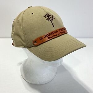 Joshua Tree National Park Baseball Hat With Leather Panel Leather Buckle Back